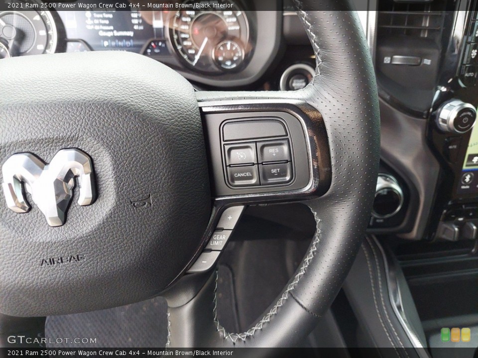 Mountain Brown/Black Interior Steering Wheel for the 2021 Ram 2500 Power Wagon Crew Cab 4x4 #142651891