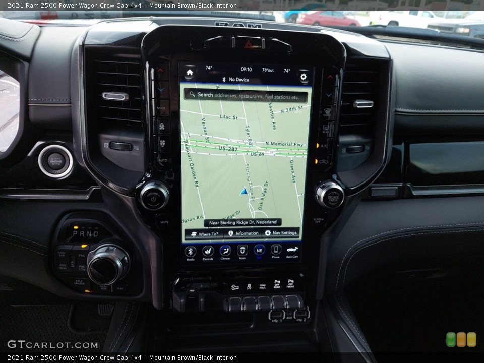 Mountain Brown/Black Interior Navigation for the 2021 Ram 2500 Power Wagon Crew Cab 4x4 #142651912