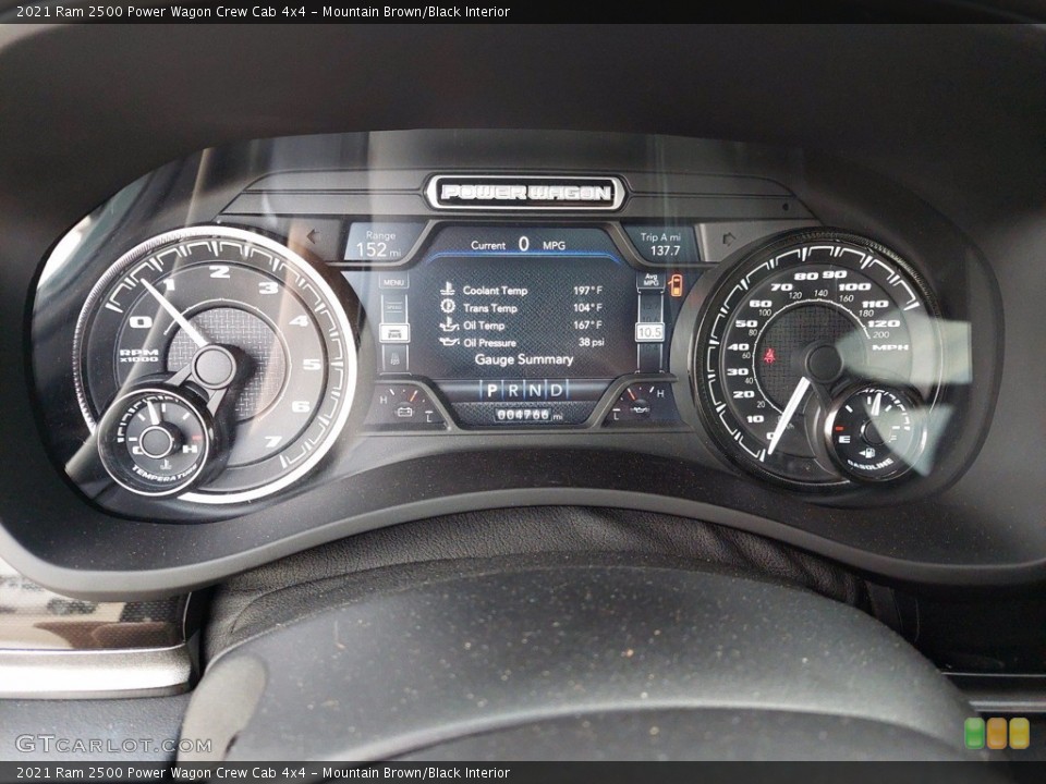 Mountain Brown/Black Interior Gauges for the 2021 Ram 2500 Power Wagon Crew Cab 4x4 #142652080