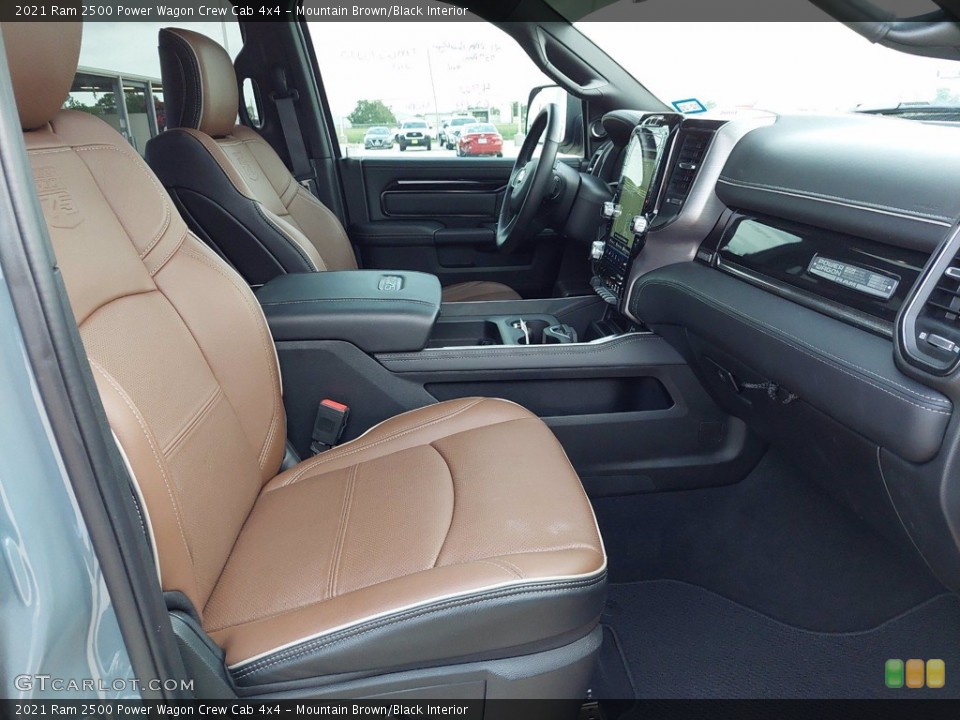 Mountain Brown/Black 2021 Ram 2500 Interiors