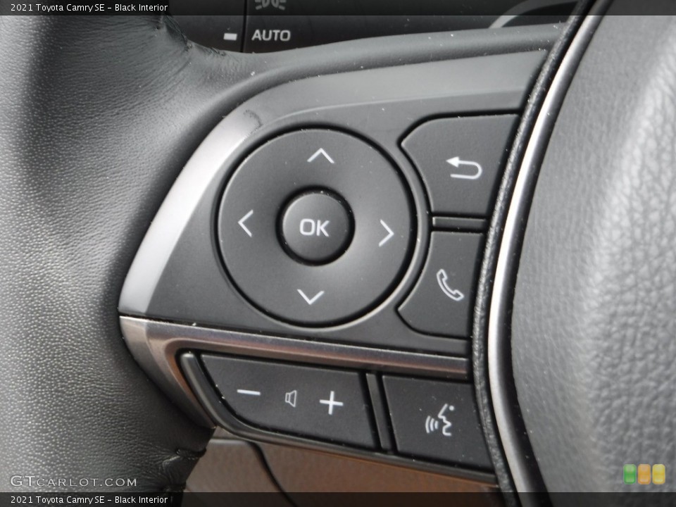 Black Interior Steering Wheel for the 2021 Toyota Camry SE #142653736