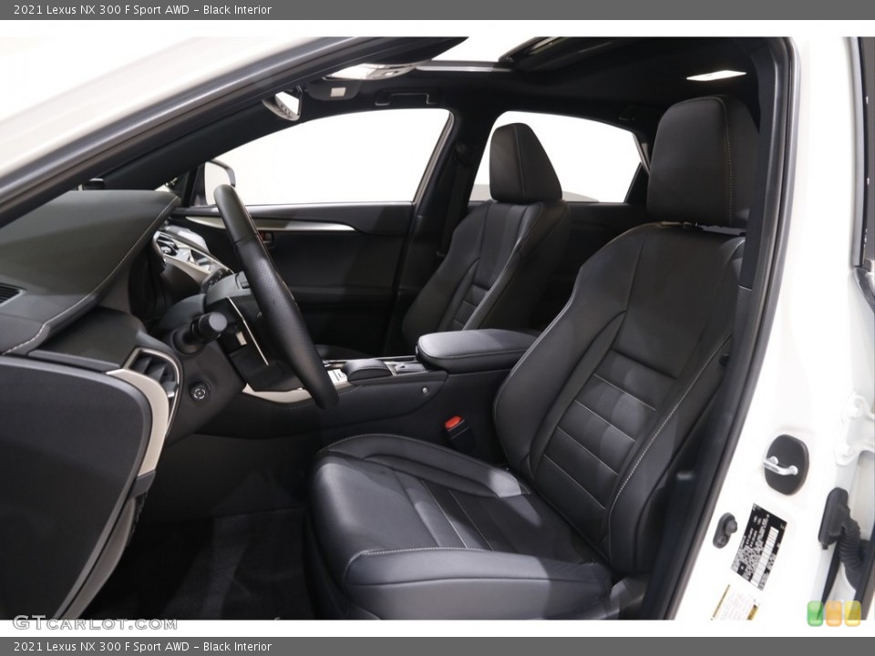 Black Interior Front Seat for the 2021 Lexus NX 300 F Sport AWD #142656560