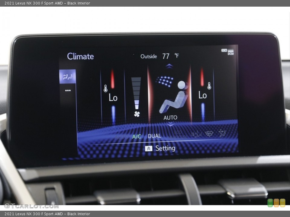 Black Interior Controls for the 2021 Lexus NX 300 F Sport AWD #142656713