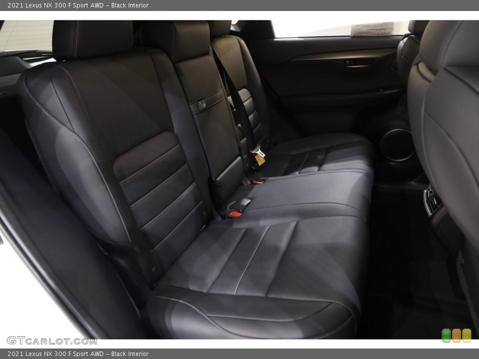 Black Interior Rear Seat for the 2021 Lexus NX 300 F Sport AWD #142656806