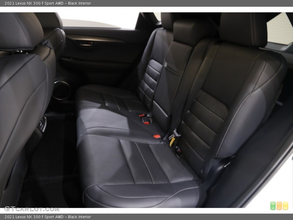 Black Interior Rear Seat for the 2021 Lexus NX 300 F Sport AWD #142656824