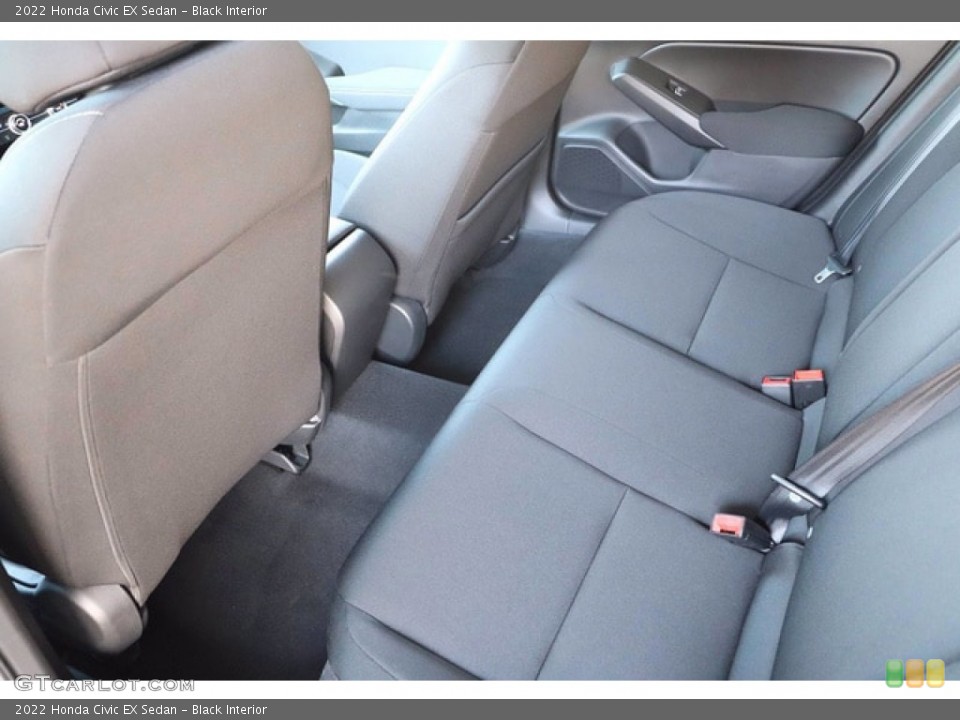 Black Interior Rear Seat for the 2022 Honda Civic EX Sedan #142657334