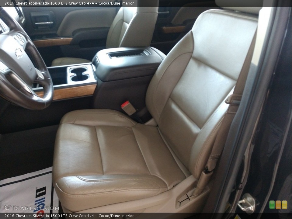 Cocoa/Dune Interior Front Seat for the 2016 Chevrolet Silverado 1500 LTZ Crew Cab 4x4 #142657433