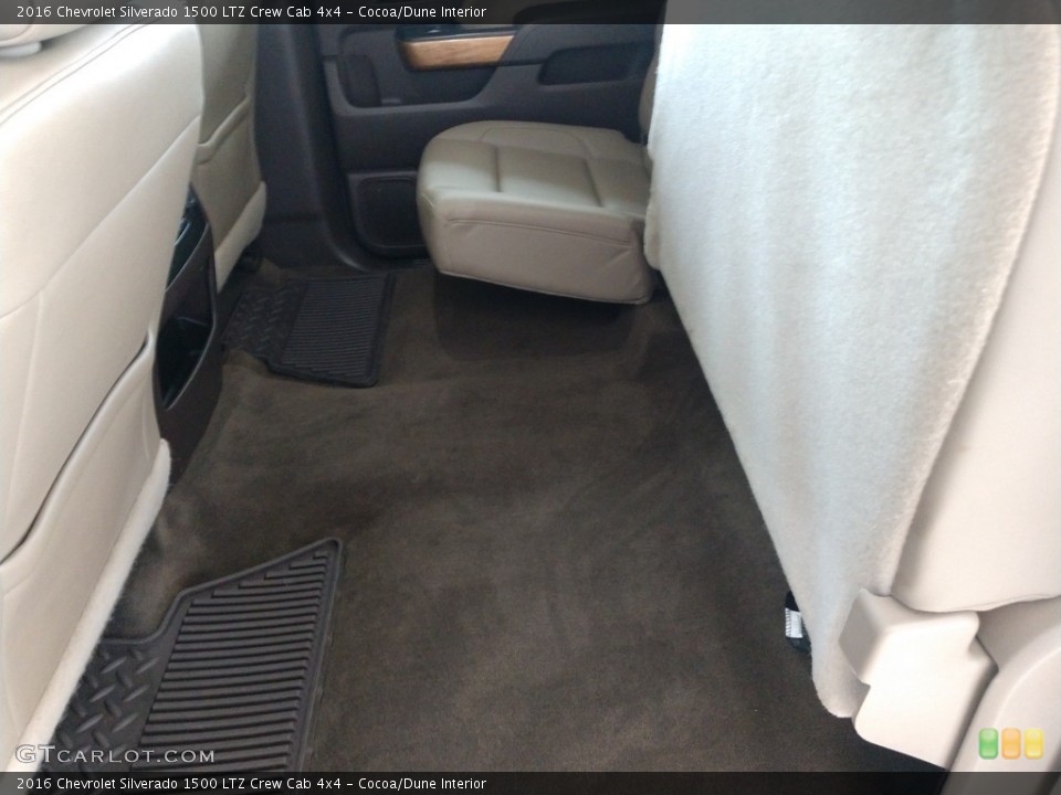 Cocoa/Dune Interior Rear Seat for the 2016 Chevrolet Silverado 1500 LTZ Crew Cab 4x4 #142657496