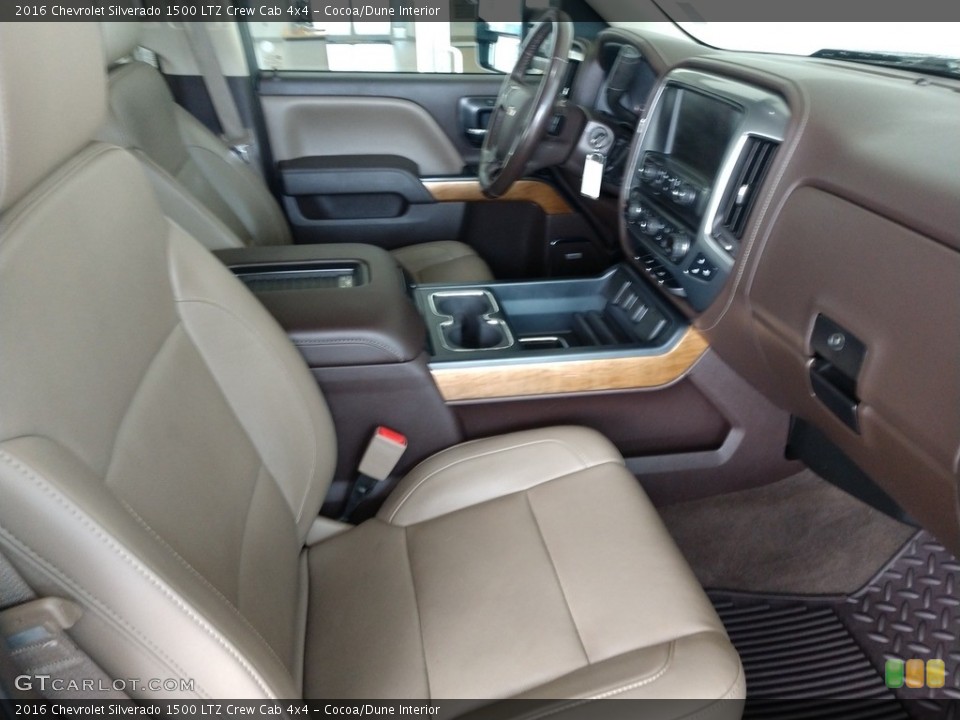 Cocoa/Dune Interior Front Seat for the 2016 Chevrolet Silverado 1500 LTZ Crew Cab 4x4 #142657547