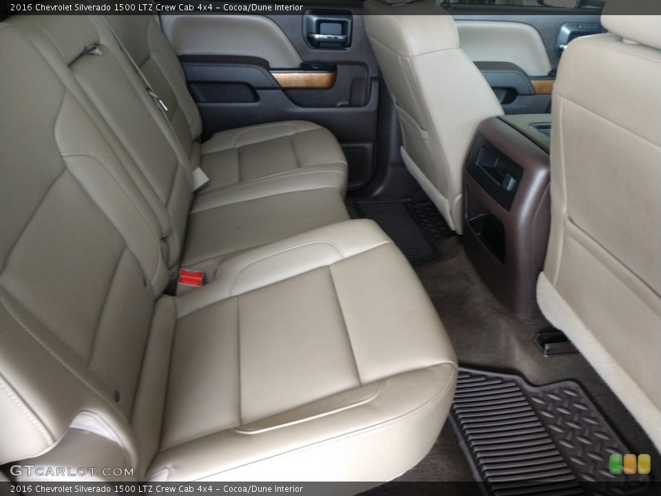 Cocoa/Dune Interior Rear Seat for the 2016 Chevrolet Silverado 1500 LTZ Crew Cab 4x4 #142657571