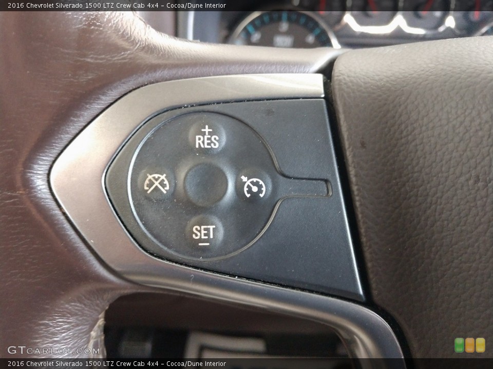 Cocoa/Dune Interior Steering Wheel for the 2016 Chevrolet Silverado 1500 LTZ Crew Cab 4x4 #142657664