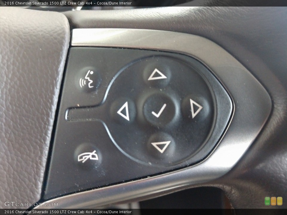 Cocoa/Dune Interior Steering Wheel for the 2016 Chevrolet Silverado 1500 LTZ Crew Cab 4x4 #142657685