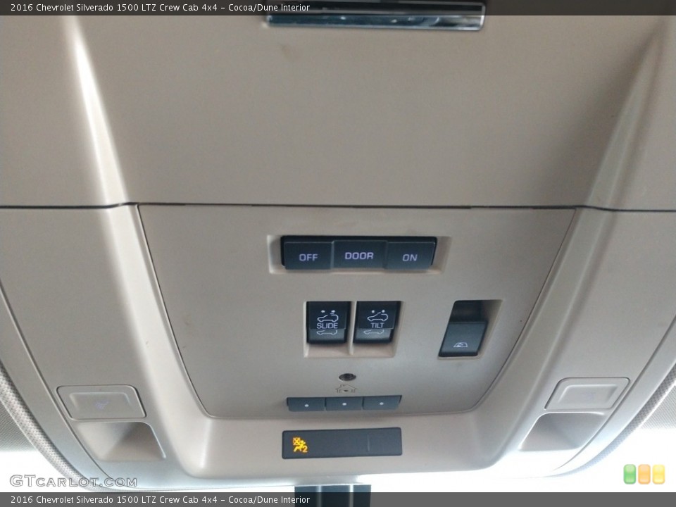 Cocoa/Dune Interior Controls for the 2016 Chevrolet Silverado 1500 LTZ Crew Cab 4x4 #142657799