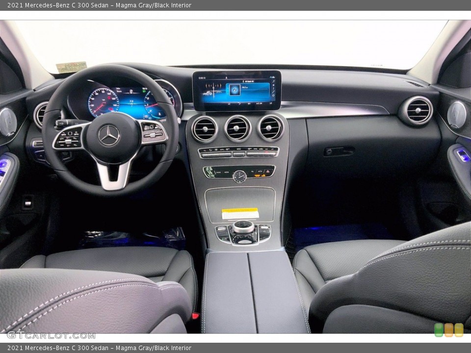 Magma Gray/Black Interior Dashboard for the 2021 Mercedes-Benz C 300 Sedan #142658708