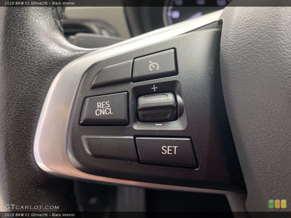 Black Interior Controls for the 2018 BMW X2 sDrive28i #142659185
