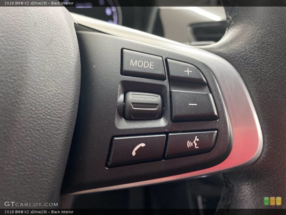Black Interior Controls for the 2018 BMW X2 sDrive28i #142659209