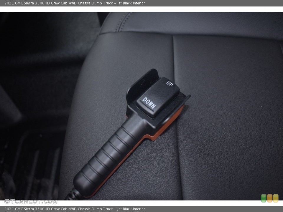 Jet Black Interior Controls for the 2021 GMC Sierra 3500HD Crew Cab 4WD Chassis Dump Truck #142660946