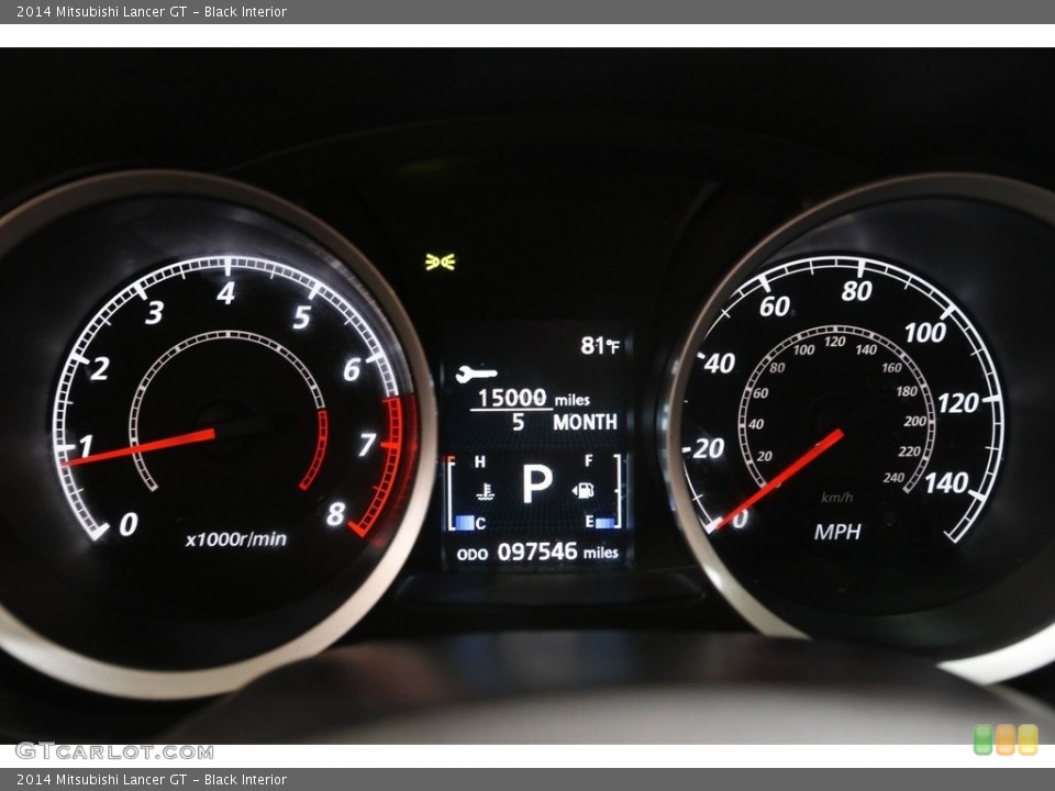 Black Interior Gauges for the 2014 Mitsubishi Lancer GT #142661453