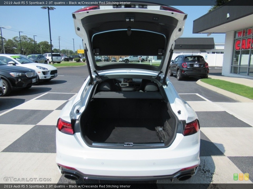 Black w/Crescendo Red Stitching Interior Trunk for the 2019 Audi RS 5 Sportback 2.9T quattro #142662026