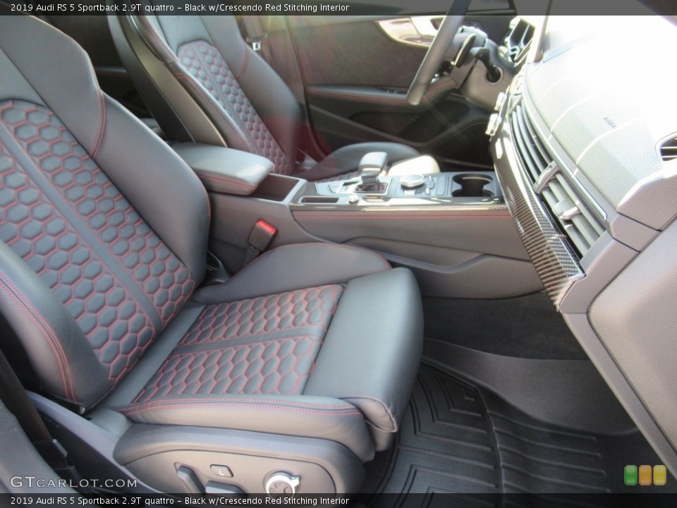Black w/Crescendo Red Stitching 2019 Audi RS 5 Sportback Interiors