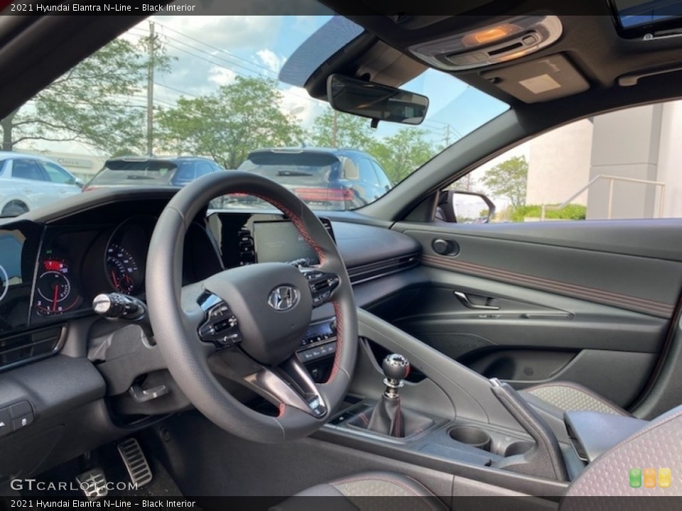 Black Interior Photo for the 2021 Hyundai Elantra N-Line #142663288