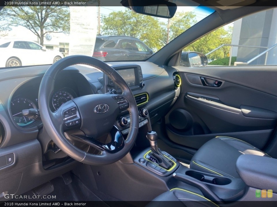 Black Interior Front Seat for the 2018 Hyundai Kona Limited AWD #142663528