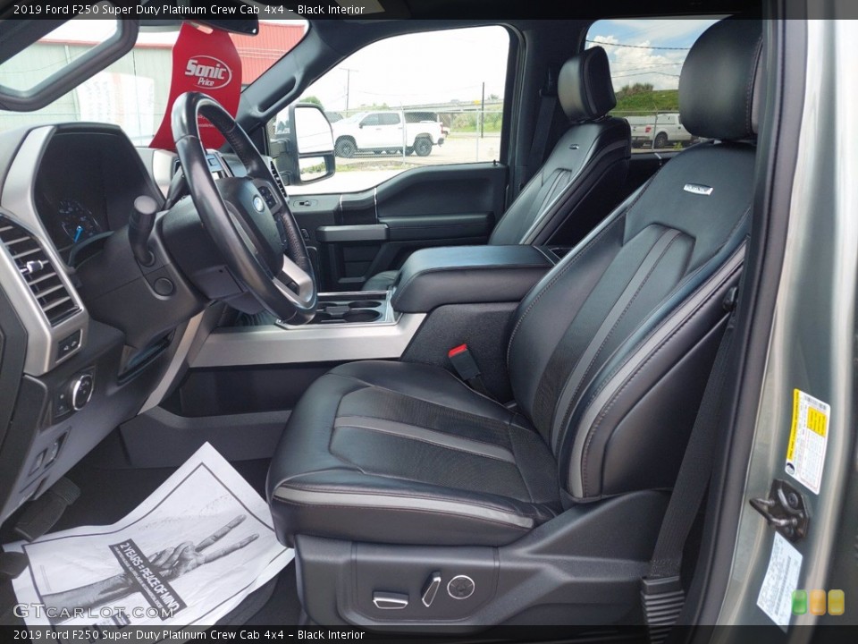 Black Interior Photo for the 2019 Ford F250 Super Duty Platinum Crew Cab 4x4 #142664593