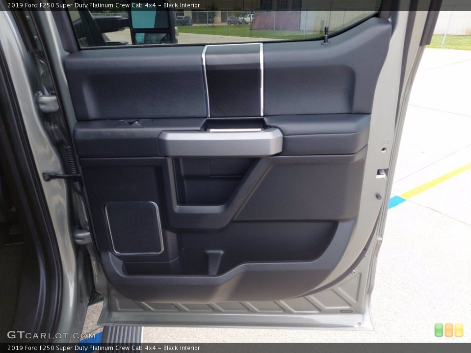 Black Interior Door Panel for the 2019 Ford F250 Super Duty Platinum Crew Cab 4x4 #142665061