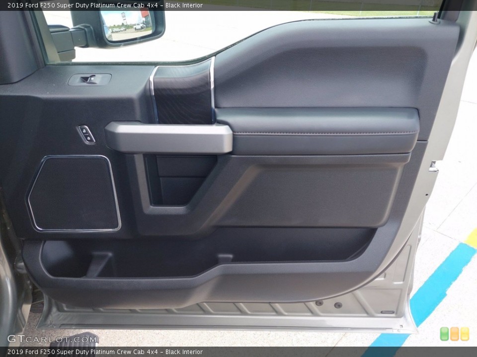 Black Interior Door Panel for the 2019 Ford F250 Super Duty Platinum Crew Cab 4x4 #142665115