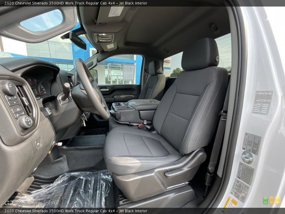 Jet Black Interior Front Seat for the 2020 Chevrolet Silverado 3500HD Work Truck Regular Cab 4x4 #142666657