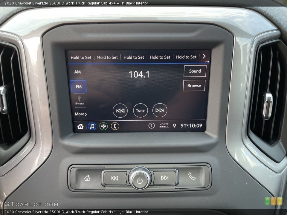 Jet Black Interior Audio System for the 2020 Chevrolet Silverado 3500HD Work Truck Regular Cab 4x4 #142666741