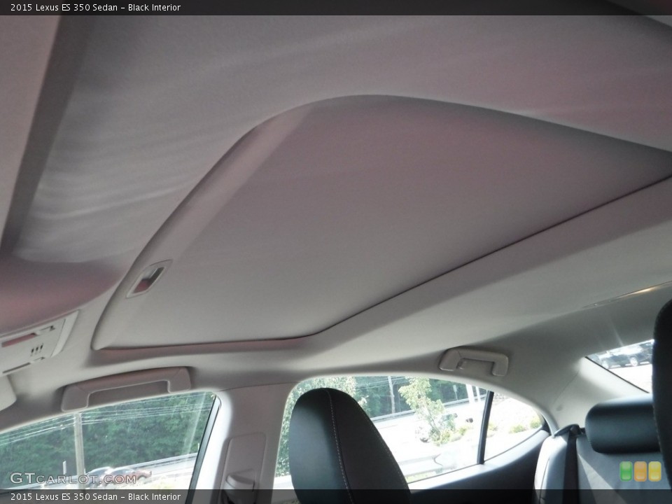 Black Interior Sunroof for the 2015 Lexus ES 350 Sedan #142670105