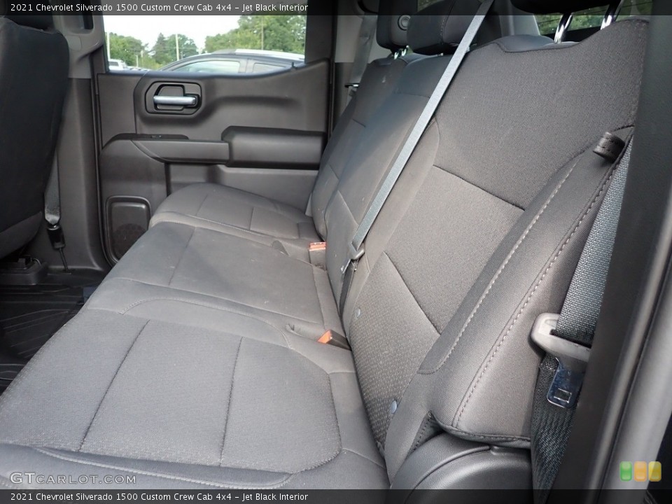 Jet Black Interior Rear Seat for the 2021 Chevrolet Silverado 1500 Custom Crew Cab 4x4 #142670182