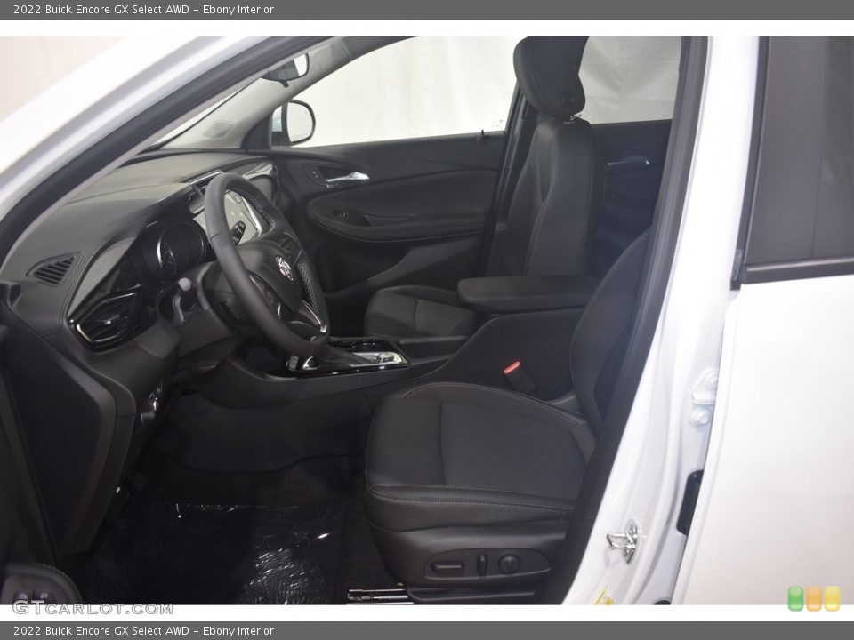 Ebony Interior Front Seat for the 2022 Buick Encore GX Select AWD #142673783