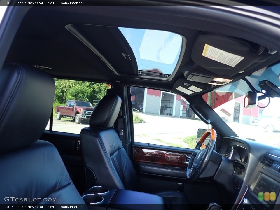 Ebony Interior Sunroof for the 2015 Lincoln Navigator L 4x4 #142673927