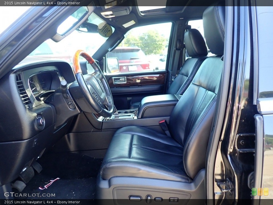 Ebony Interior Front Seat for the 2015 Lincoln Navigator L 4x4 #142673978