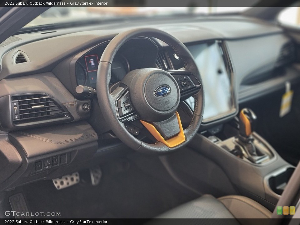 Gray StarTex Interior Steering Wheel for the 2022 Subaru Outback Wilderness #142674020