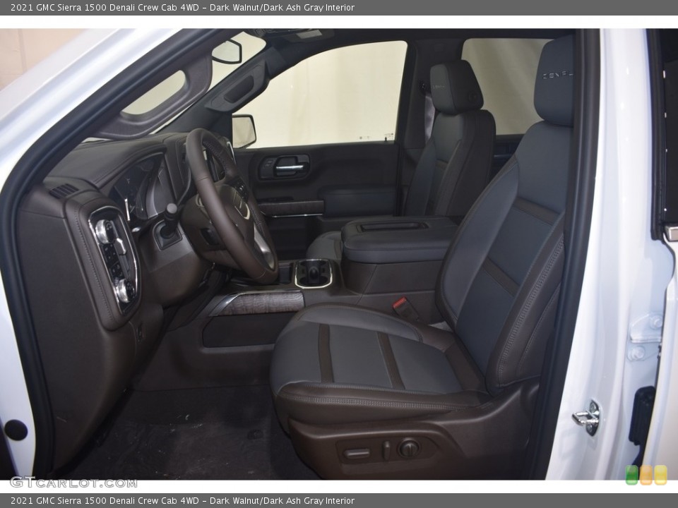 Dark Walnut/Dark Ash Gray Interior Photo for the 2021 GMC Sierra 1500 Denali Crew Cab 4WD #142674056
