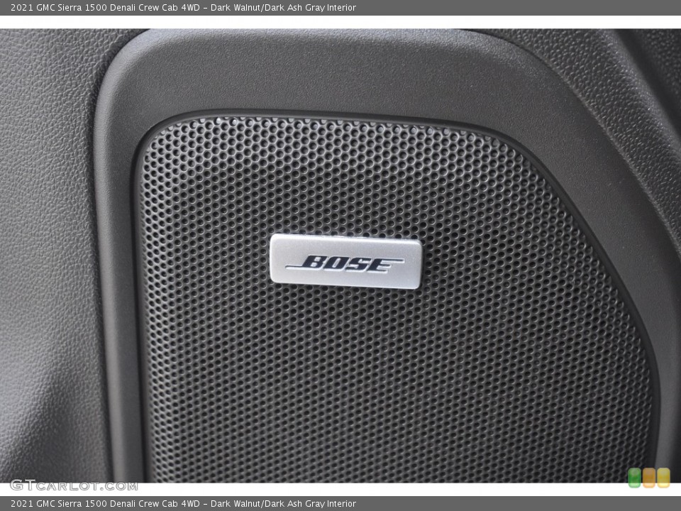 Dark Walnut/Dark Ash Gray Interior Audio System for the 2021 GMC Sierra 1500 Denali Crew Cab 4WD #142674116