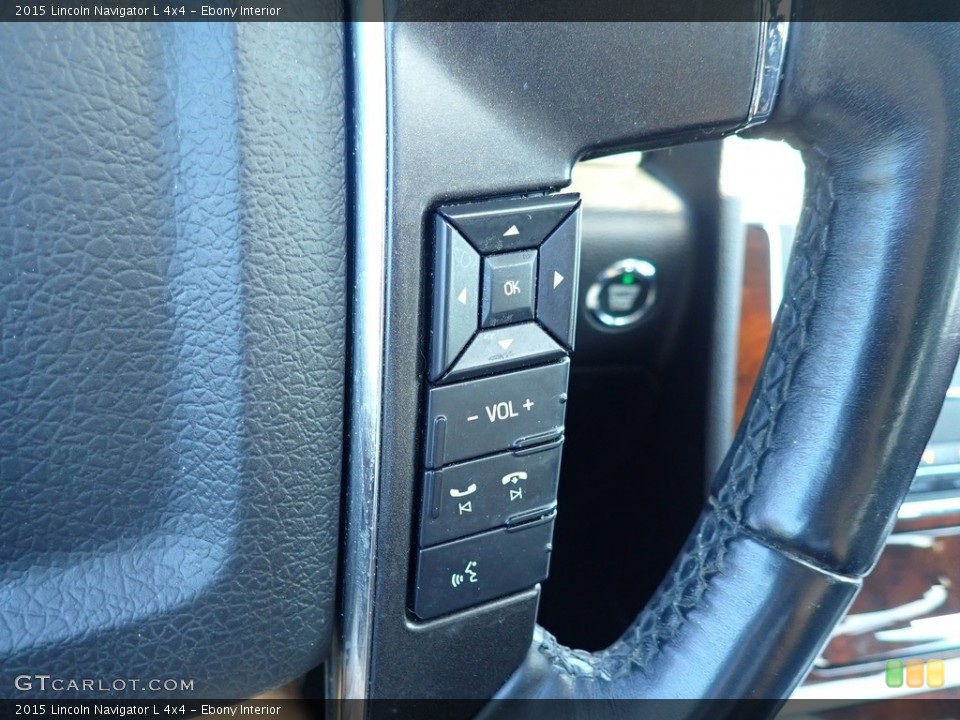 Ebony Interior Steering Wheel for the 2015 Lincoln Navigator L 4x4 #142674137