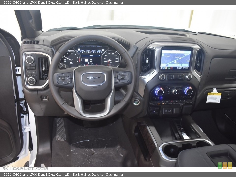 Dark Walnut/Dark Ash Gray Interior Dashboard for the 2021 GMC Sierra 1500 Denali Crew Cab 4WD #142674155