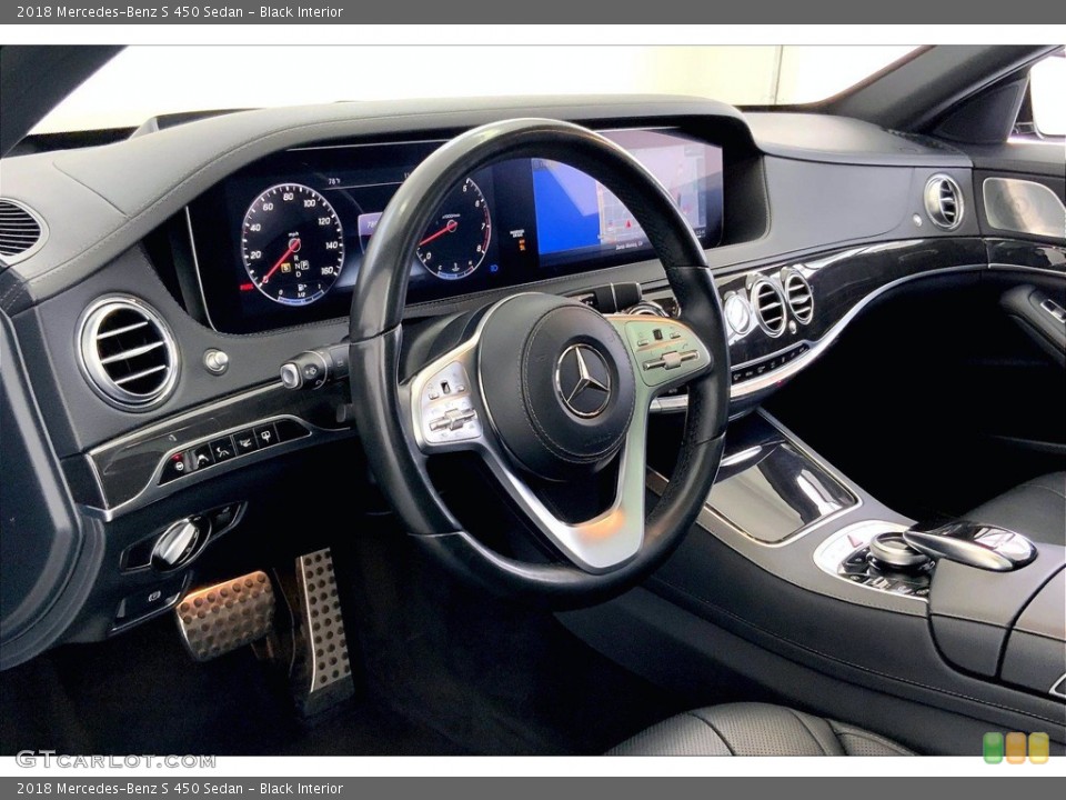 Black Interior Dashboard for the 2018 Mercedes-Benz S 450 Sedan #142675340