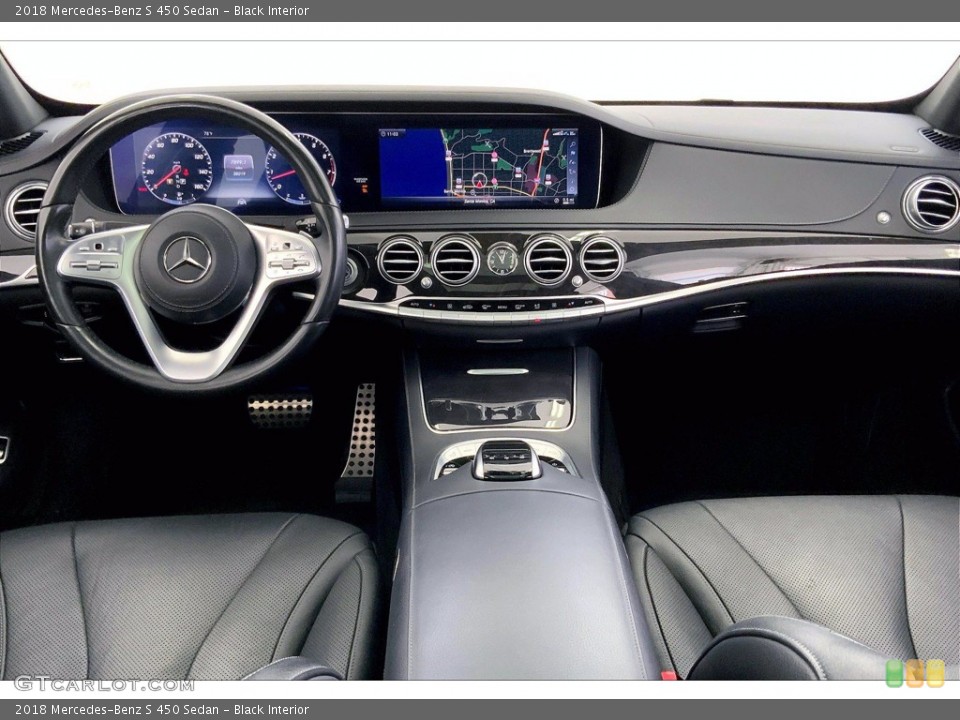Black Interior Dashboard for the 2018 Mercedes-Benz S 450 Sedan #142675361