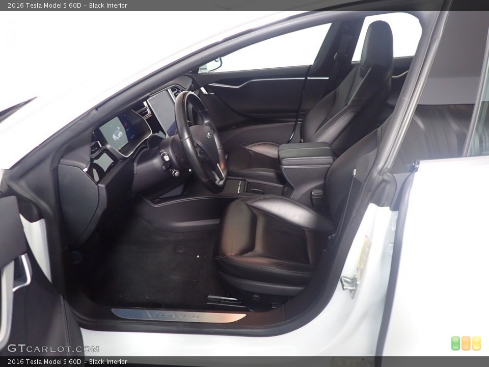 Black Interior Front Seat for the 2016 Tesla Model S 60D #142675595