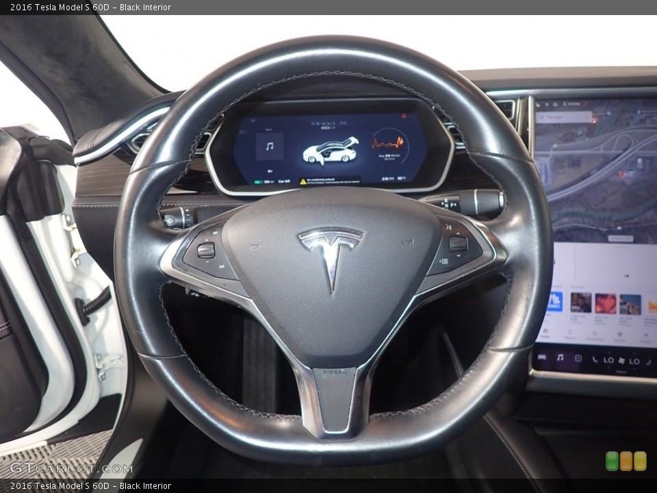Black Interior Steering Wheel for the 2016 Tesla Model S 60D #142675667