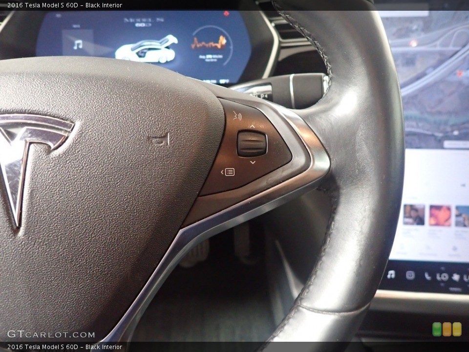 Black Interior Steering Wheel for the 2016 Tesla Model S 60D #142675703