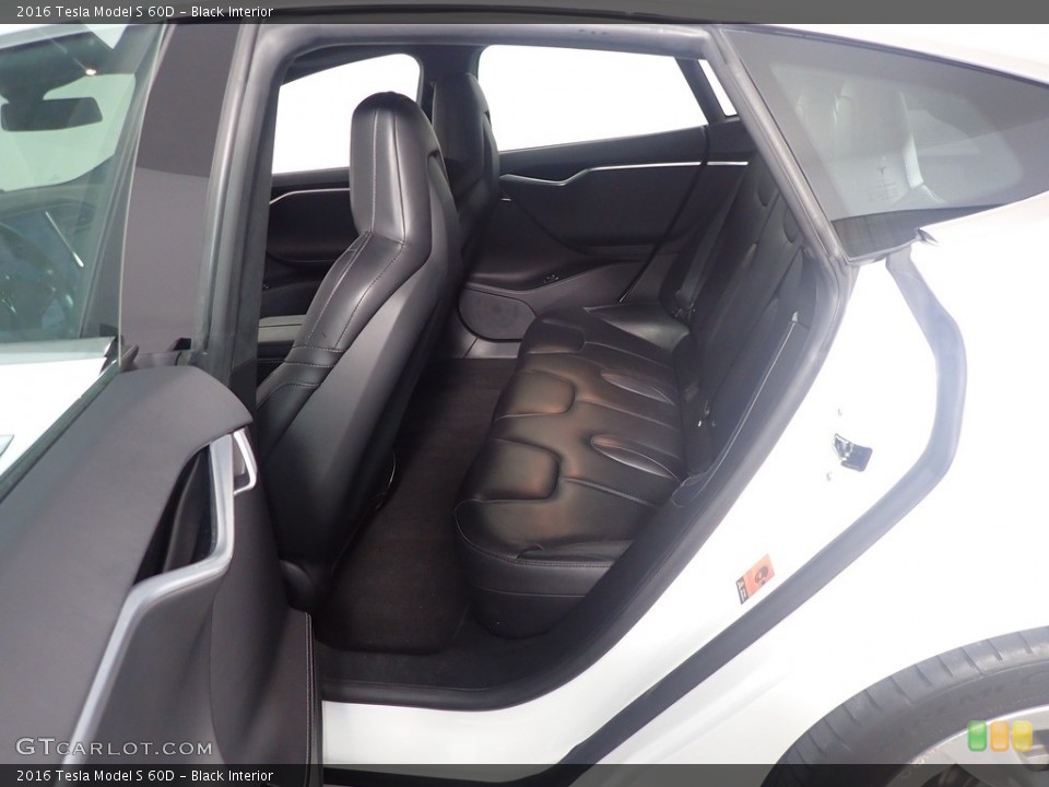 Black Interior Rear Seat for the 2016 Tesla Model S 60D #142675733