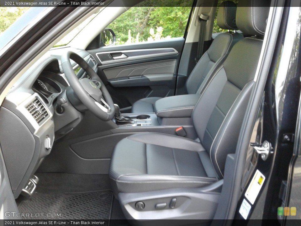 Titan Black Interior Front Seat for the 2021 Volkswagen Atlas SE R-Line #142676531