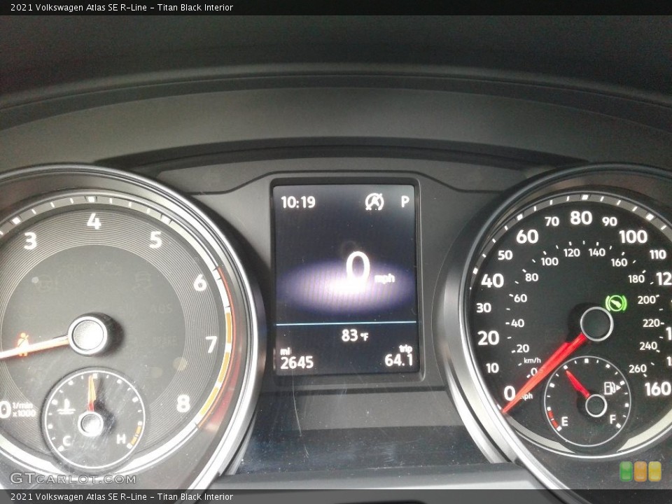 Titan Black Interior Gauges for the 2021 Volkswagen Atlas SE R-Line #142676711