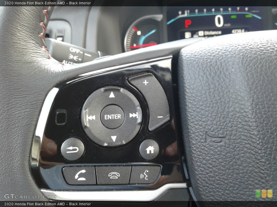 Black Interior Steering Wheel for the 2020 Honda Pilot Black Edition AWD #142677101